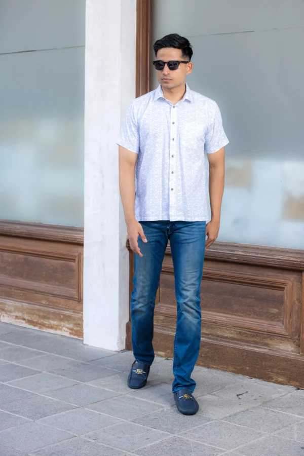 Executive Formal Blue Shirt with Tie